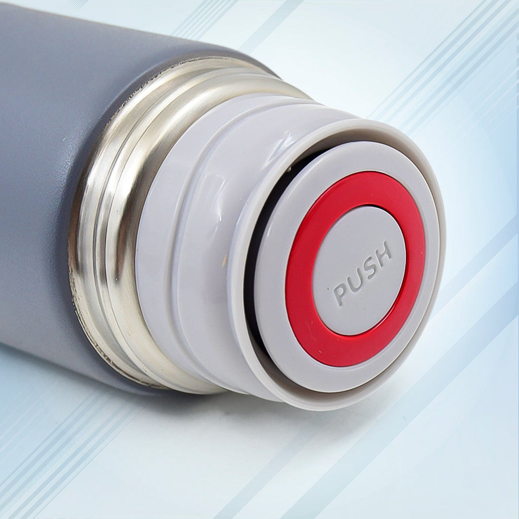 Stainless Steel Vacuum Insulated Water Bottle With Mug (500 ML, Mix Color)