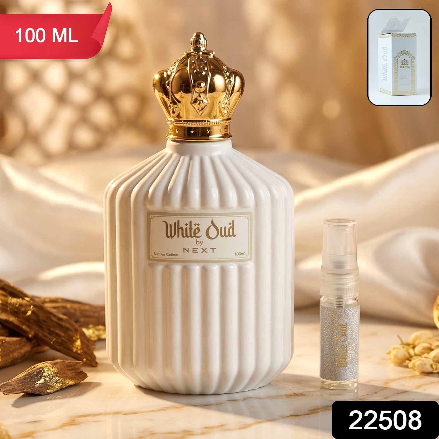 Next White Oud Premium Long Lasting Perfume Spray 100 ML
