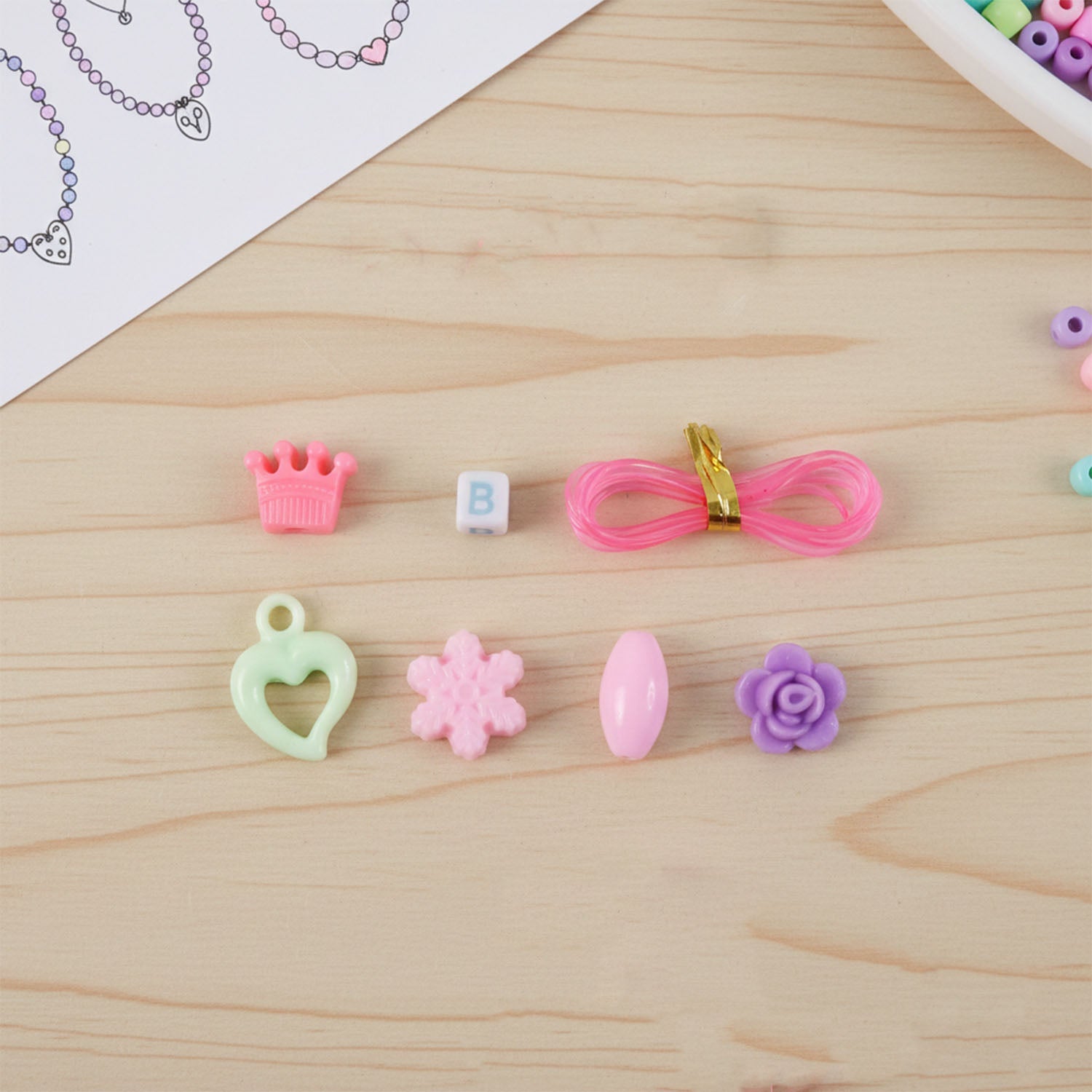 DIY Fashion Beading Jewellery Making Kit (1 Set)