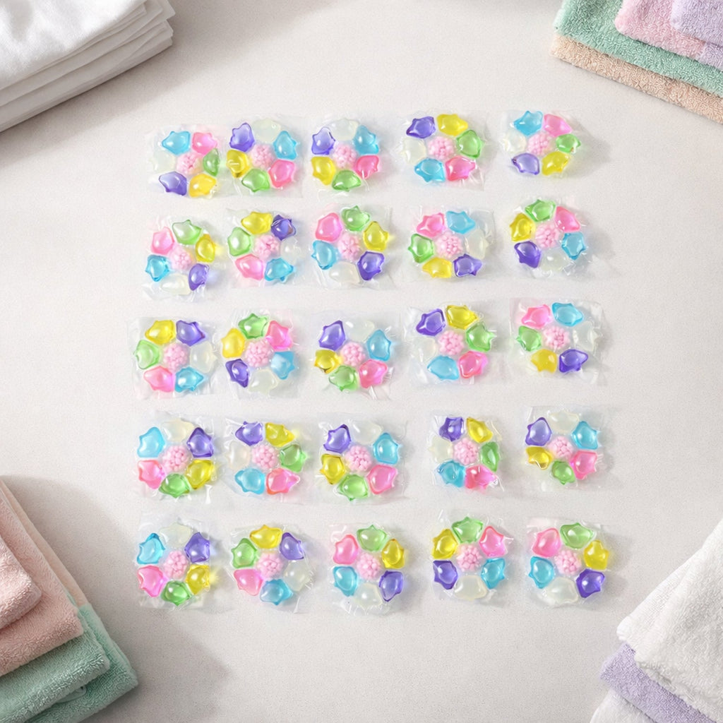 colorful detergent pods