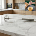 Stainless steel rotary whisk