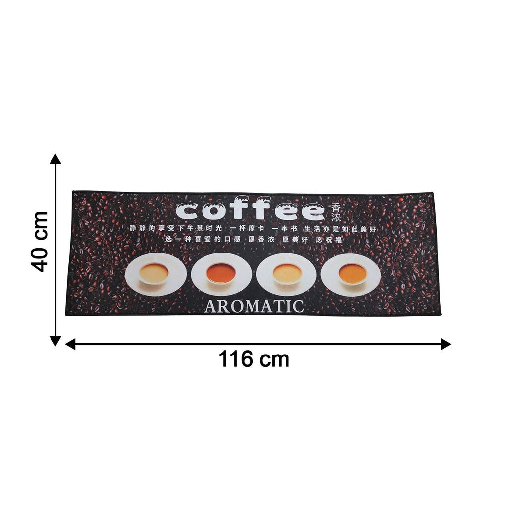 Printed Anti Slip Floor Mat Set (2 Pc, Mix Design & Size)